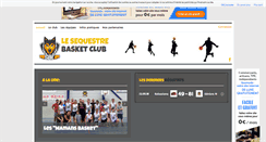 Desktop Screenshot of lesequestre-basketclub.com